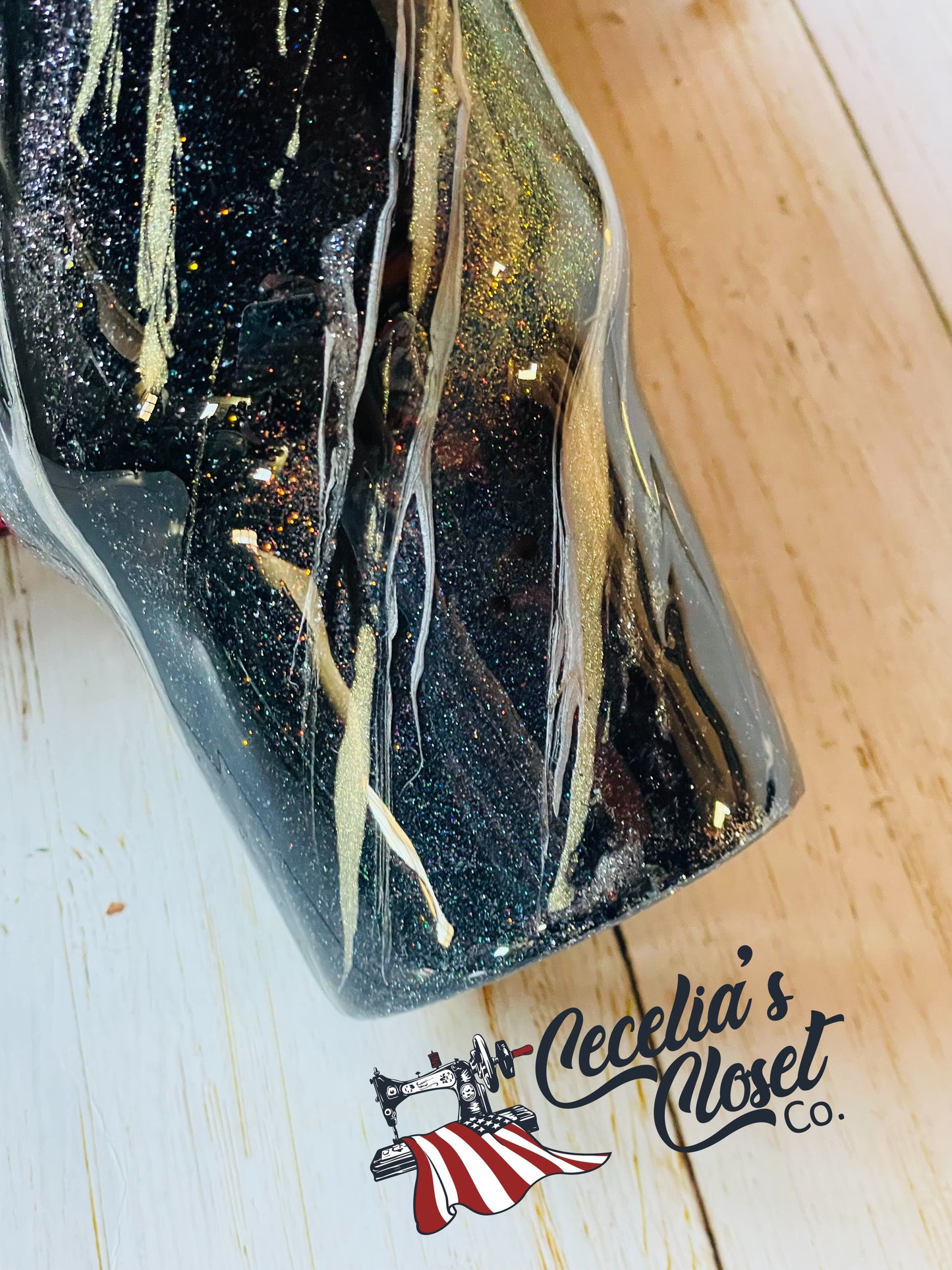 Black and gold Milky Way