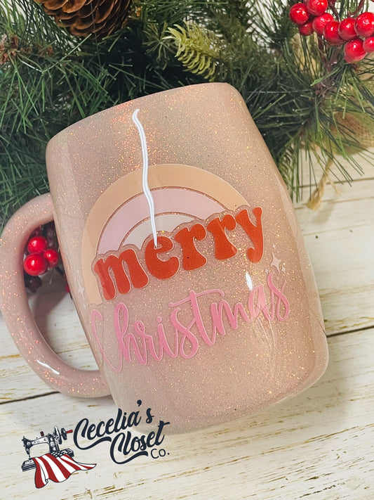 Vintage blush Merry mug