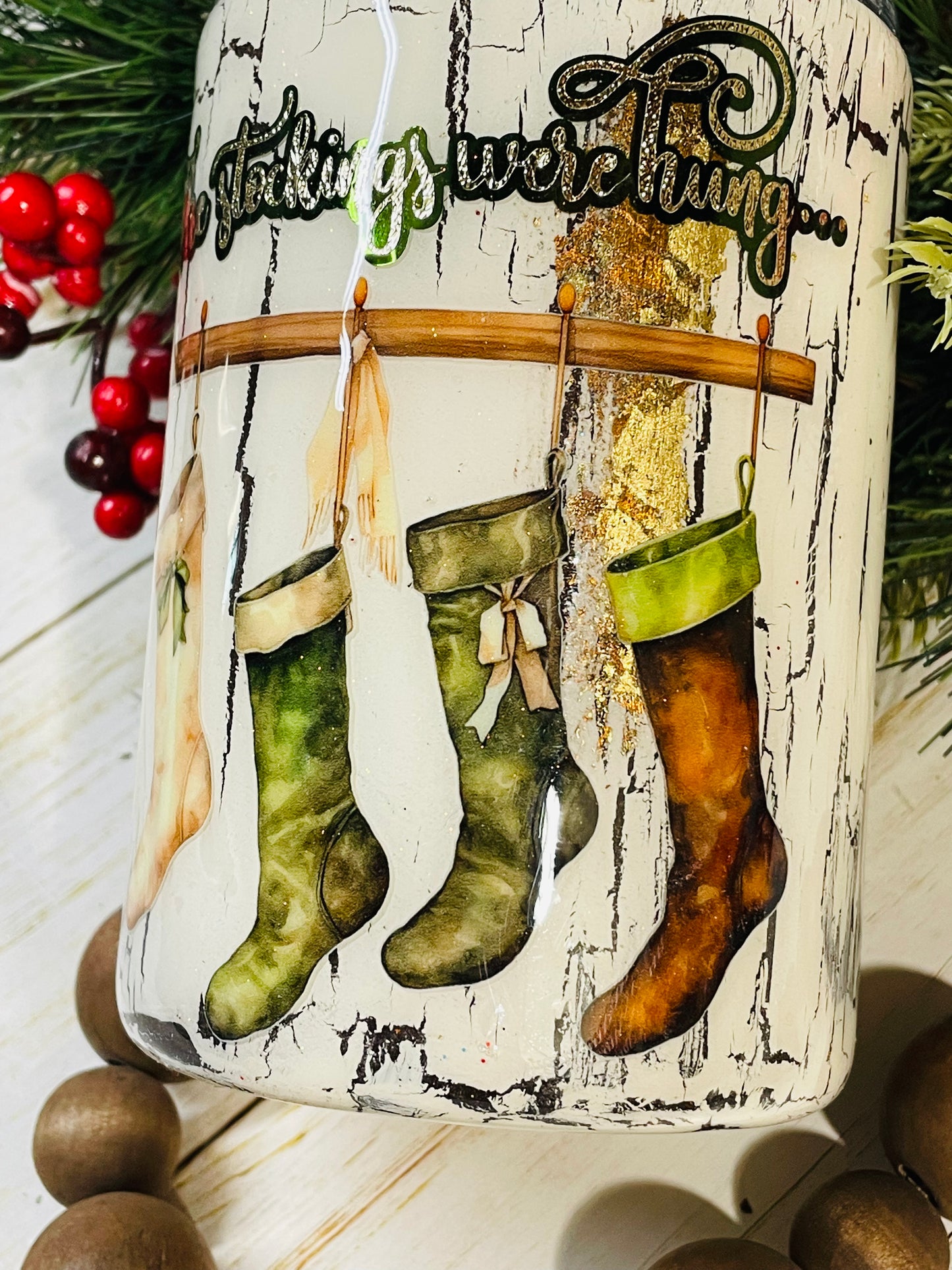 The stocking were hung