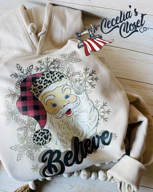 Santa Believe hoodie