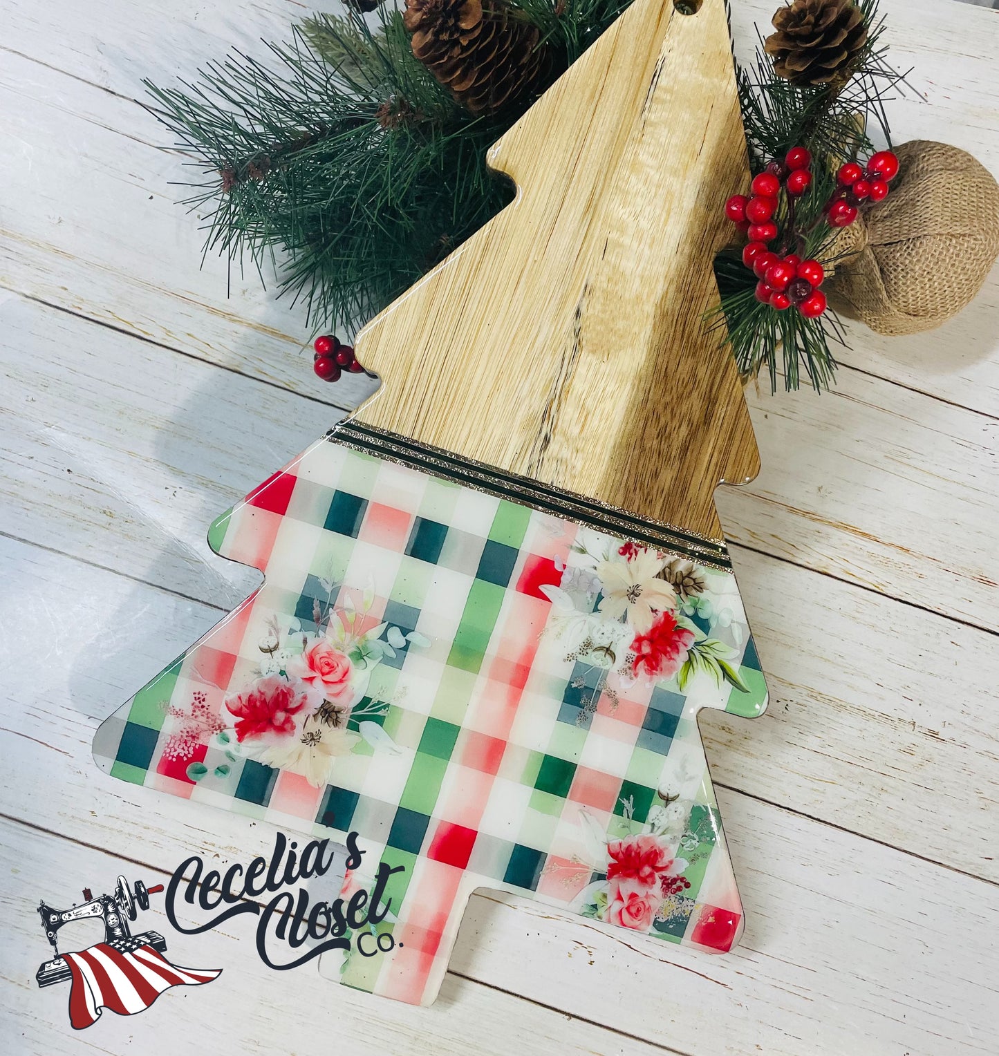 Christmas Tree Serving board