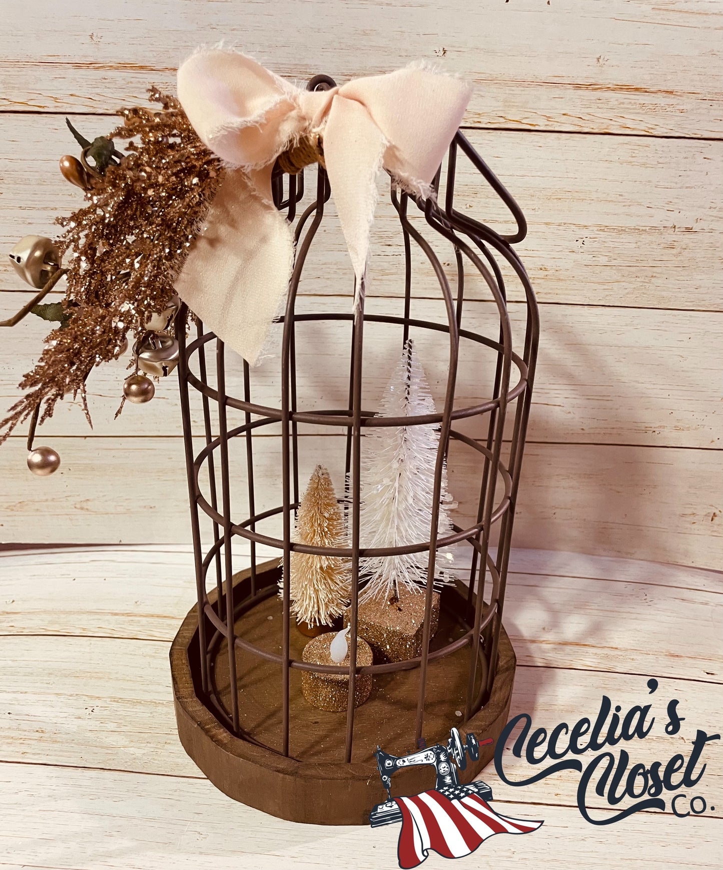 Rustic antiqued lantern