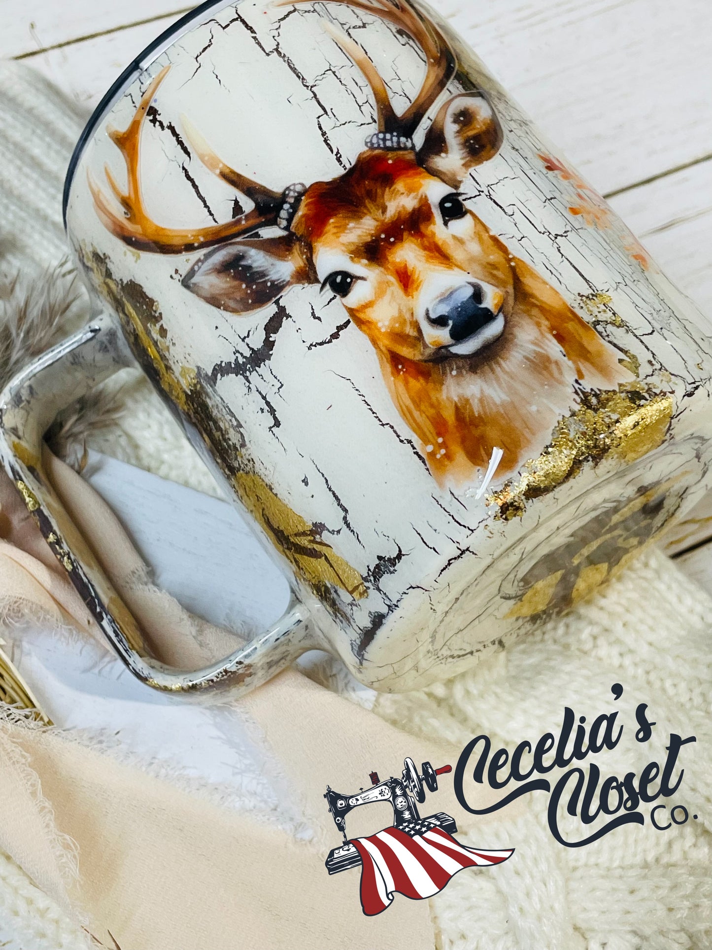 Winter Deer camper mug