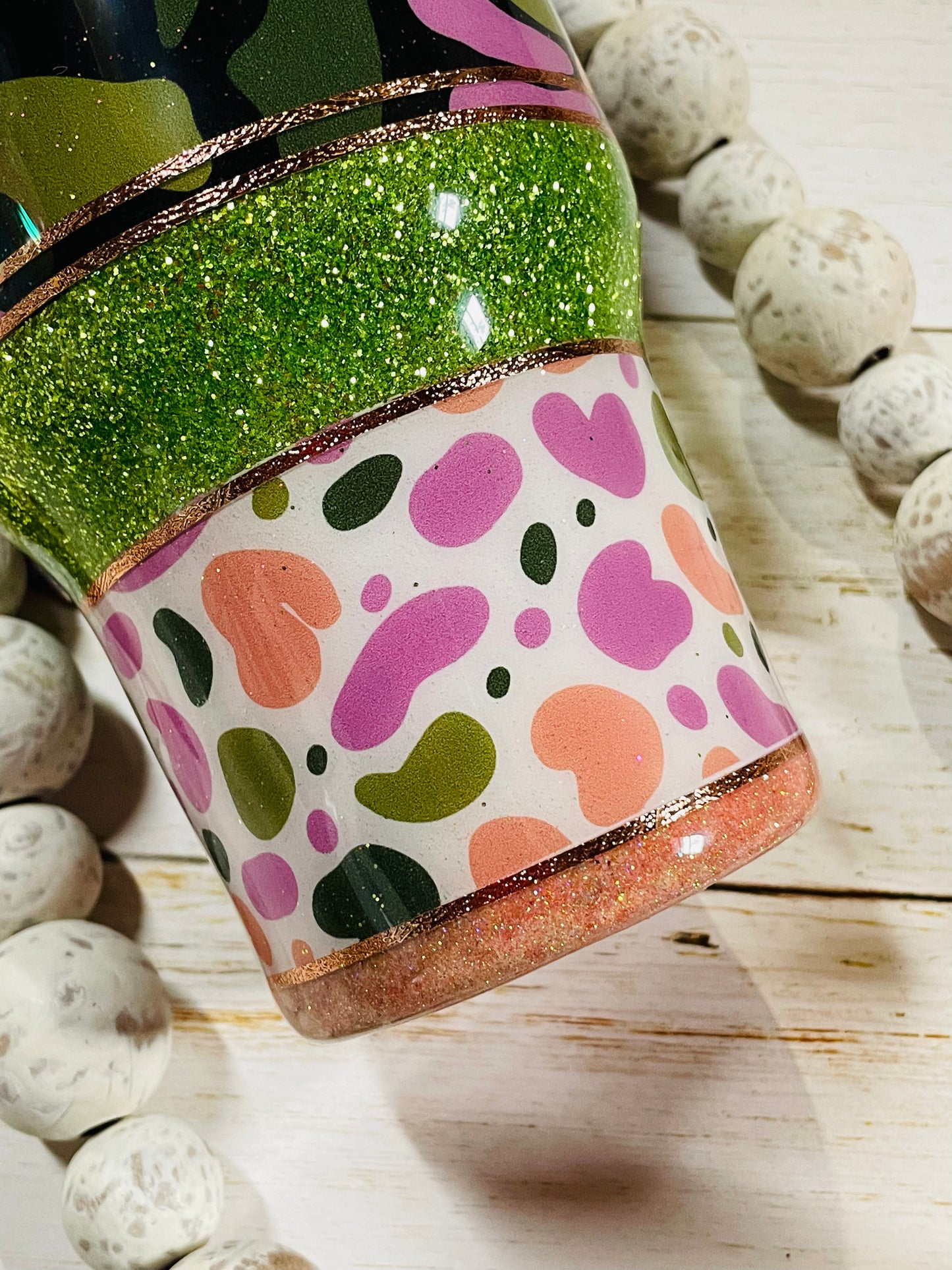 Retro Floral Tumbler
