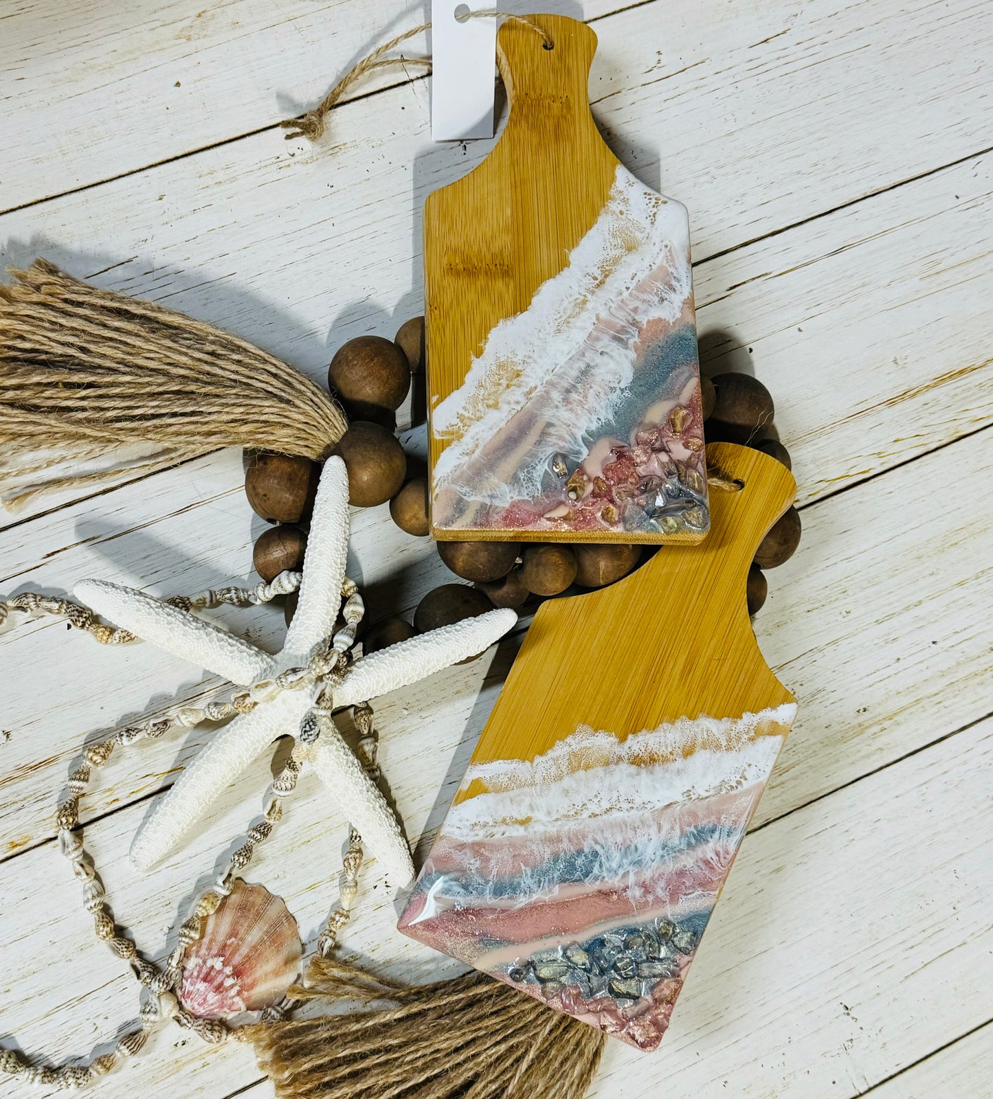 Pastel beach coaster