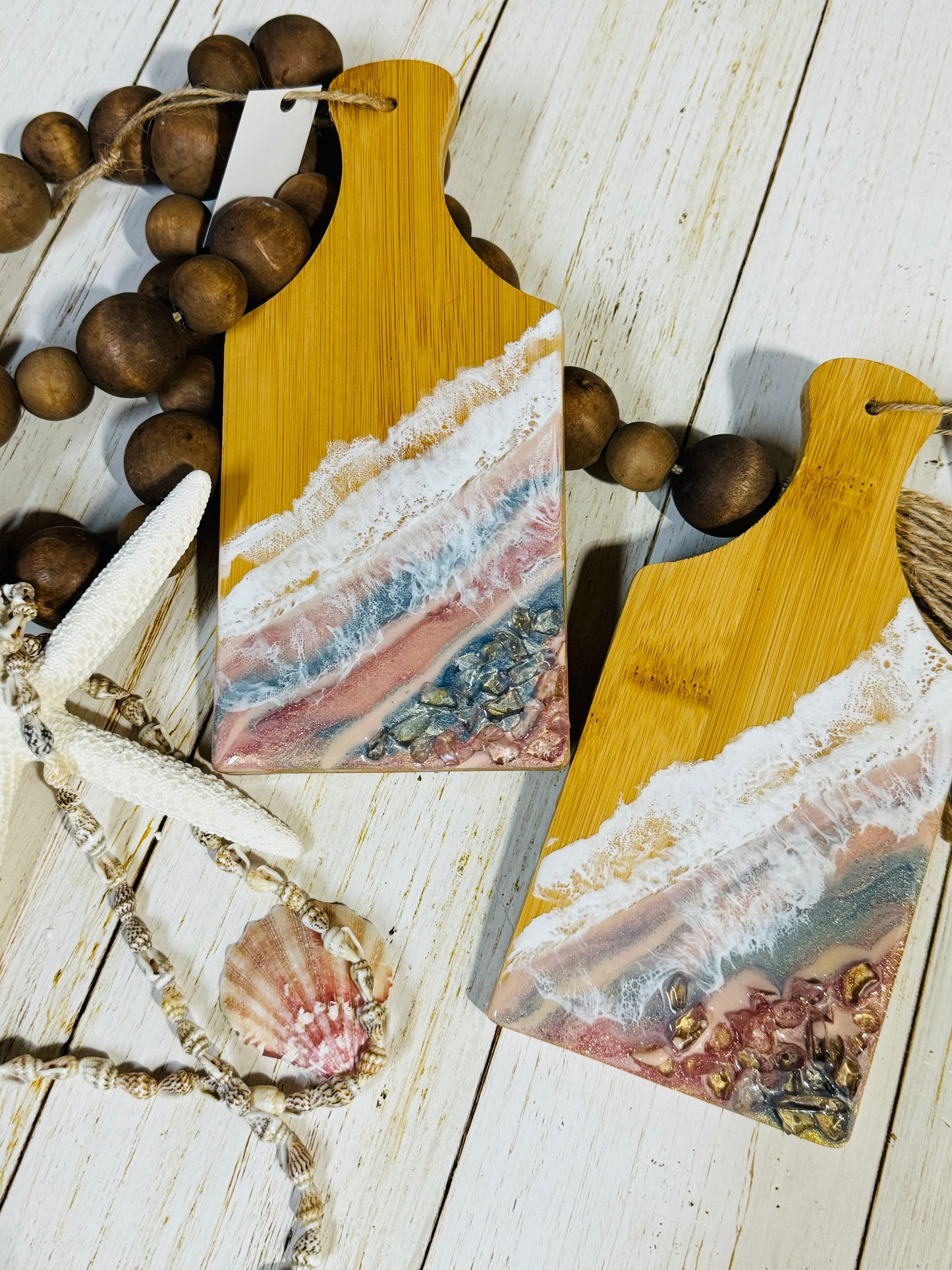 Pastel beach coaster