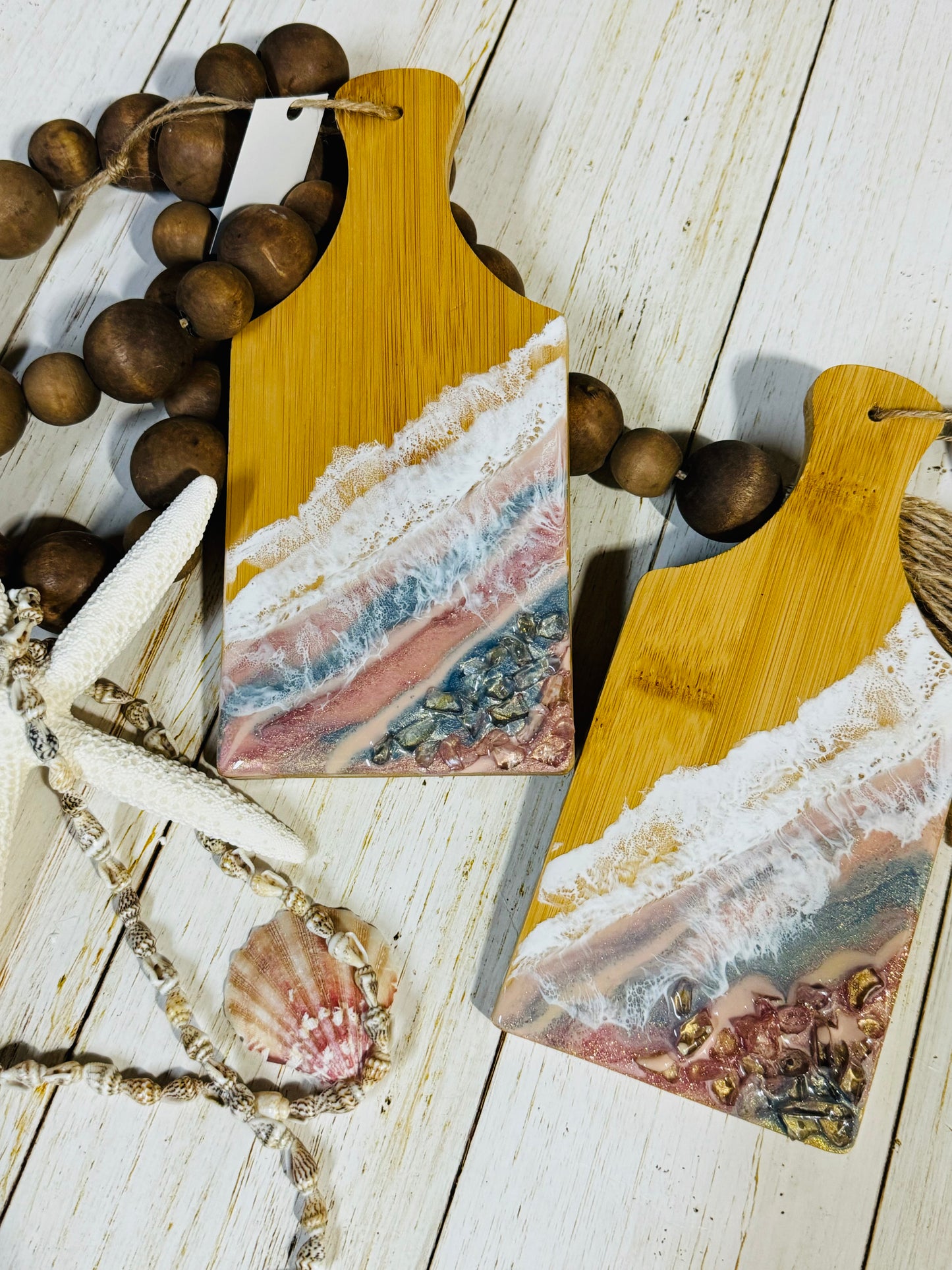 Pastel beach coaster