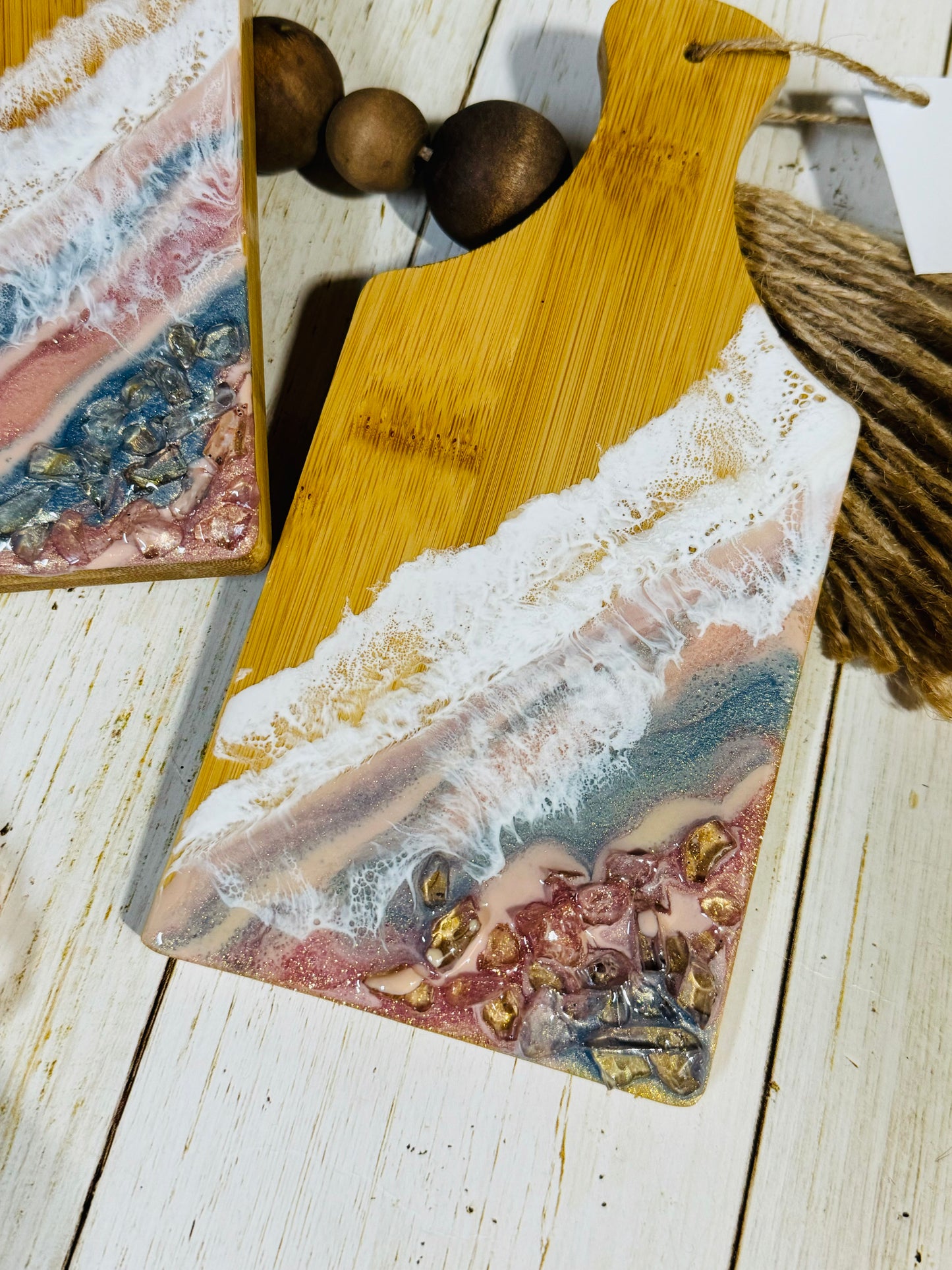 Pastel beach coaster