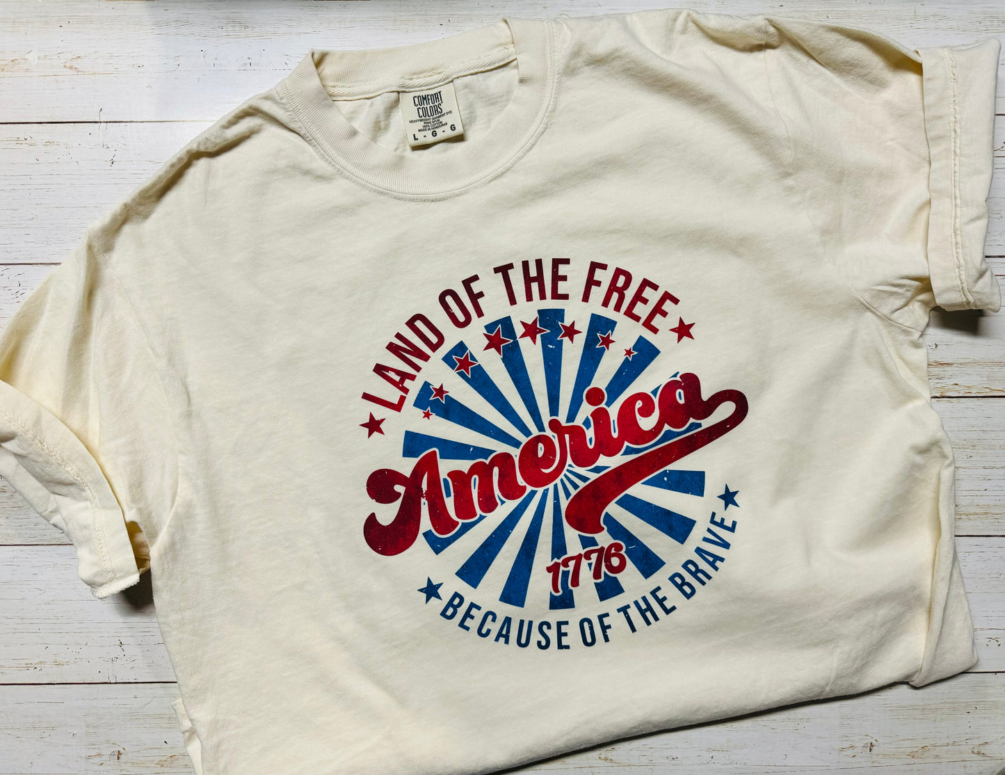 American Spiral Flag T