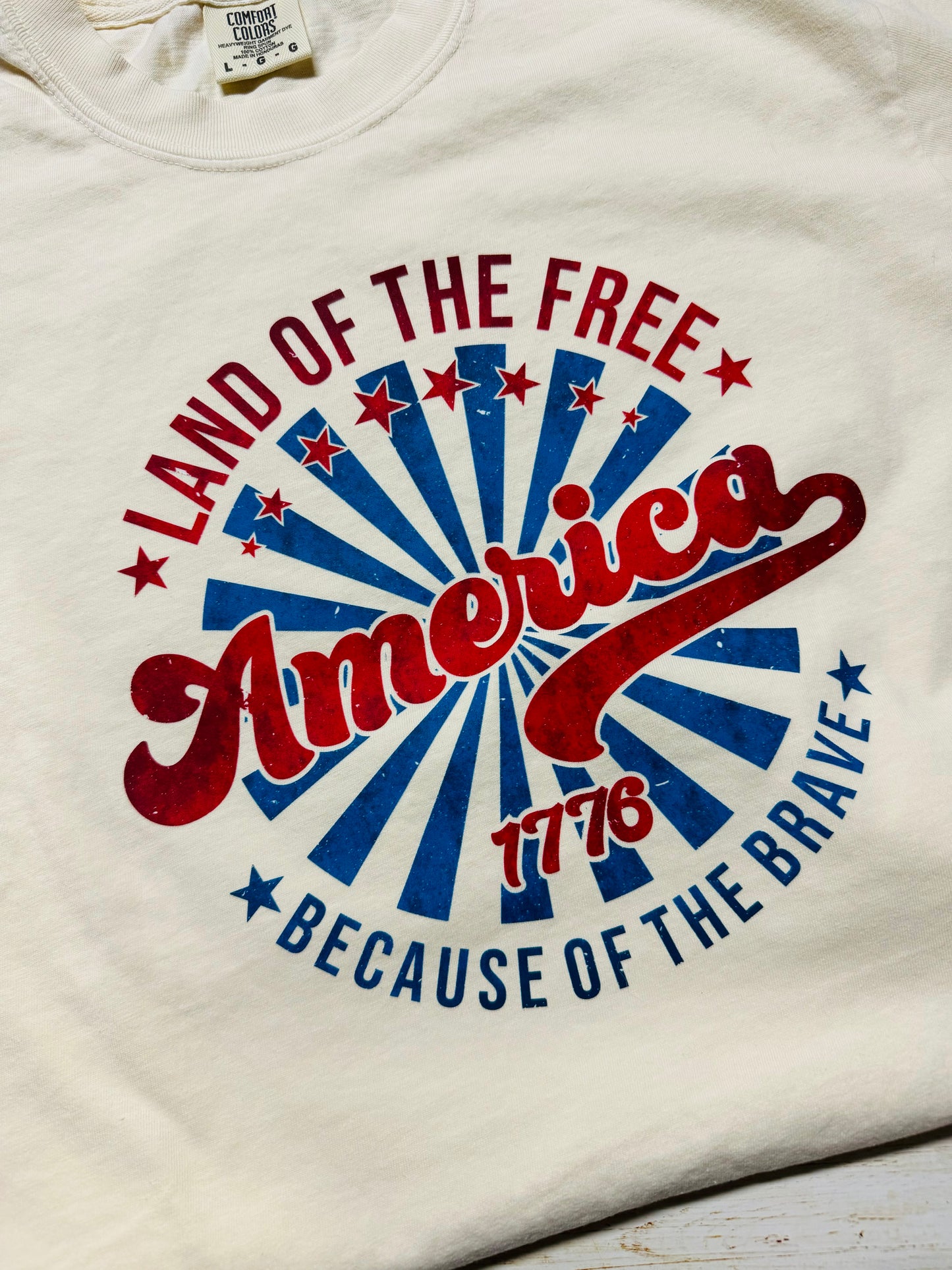 American Spiral Flag T