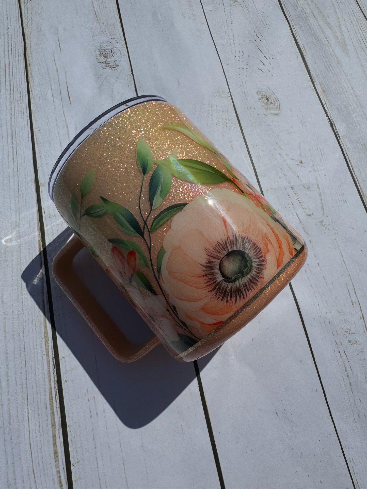 peachy floral