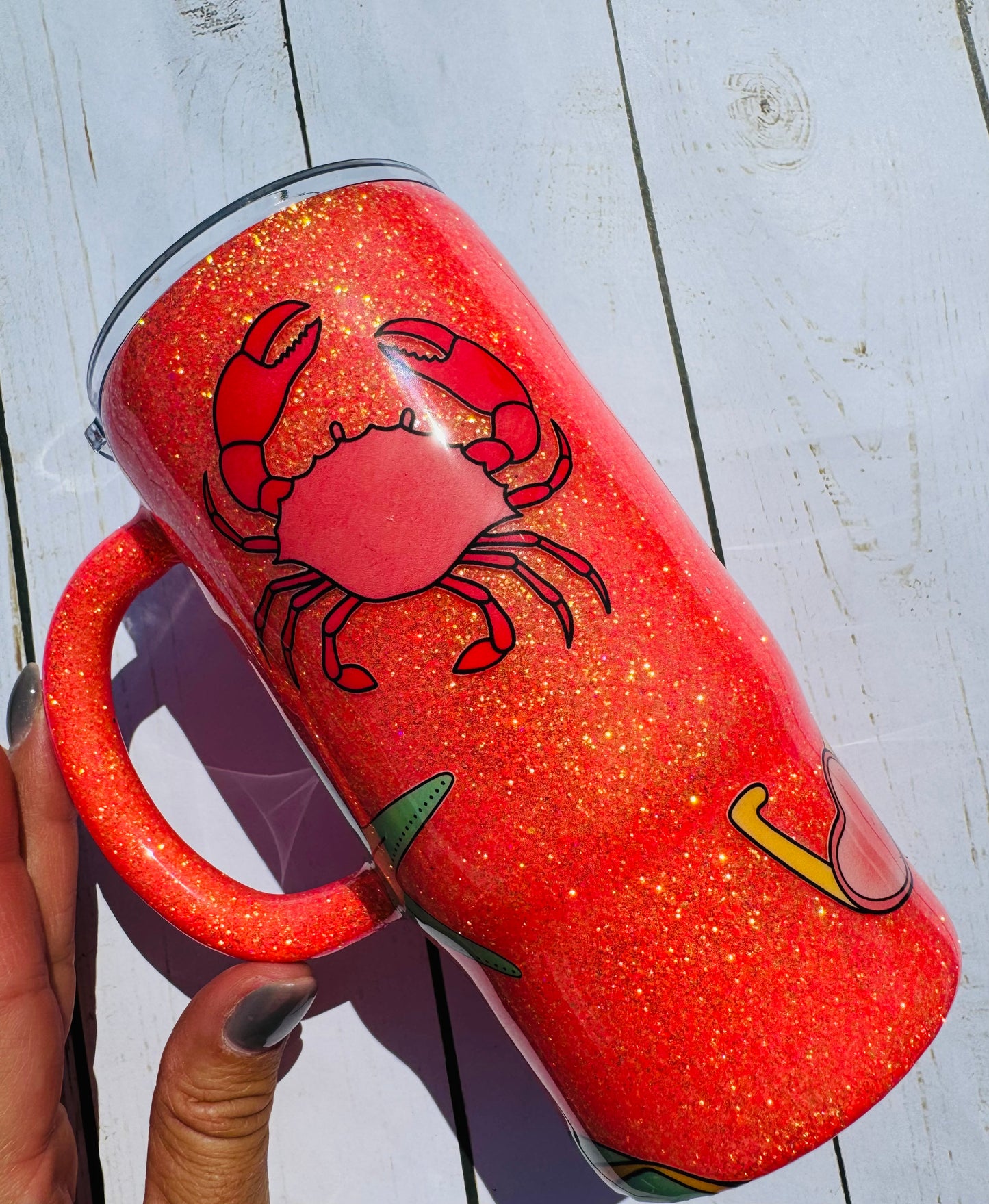Beachy travel mug