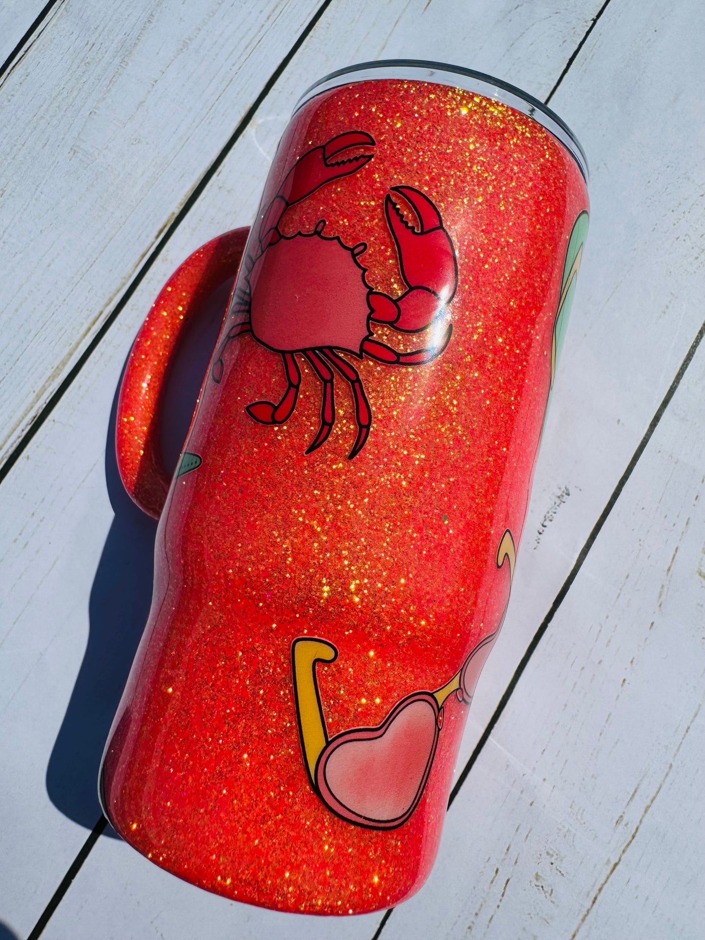 Beachy travel mug