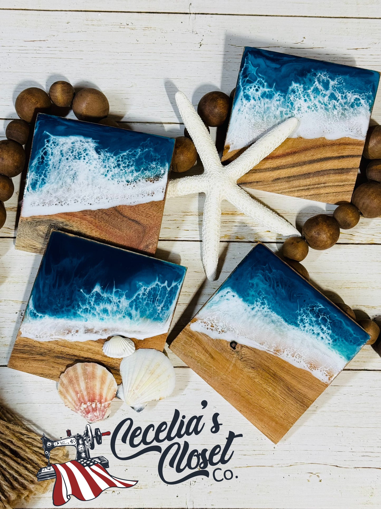 Beach coaster’s set