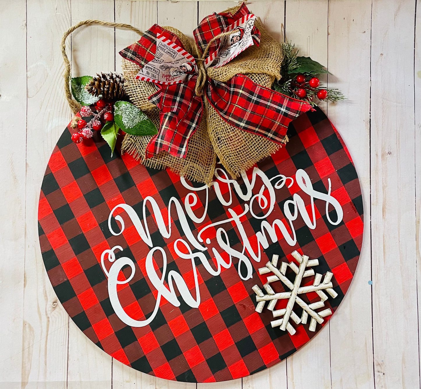 Merry Santa plaid