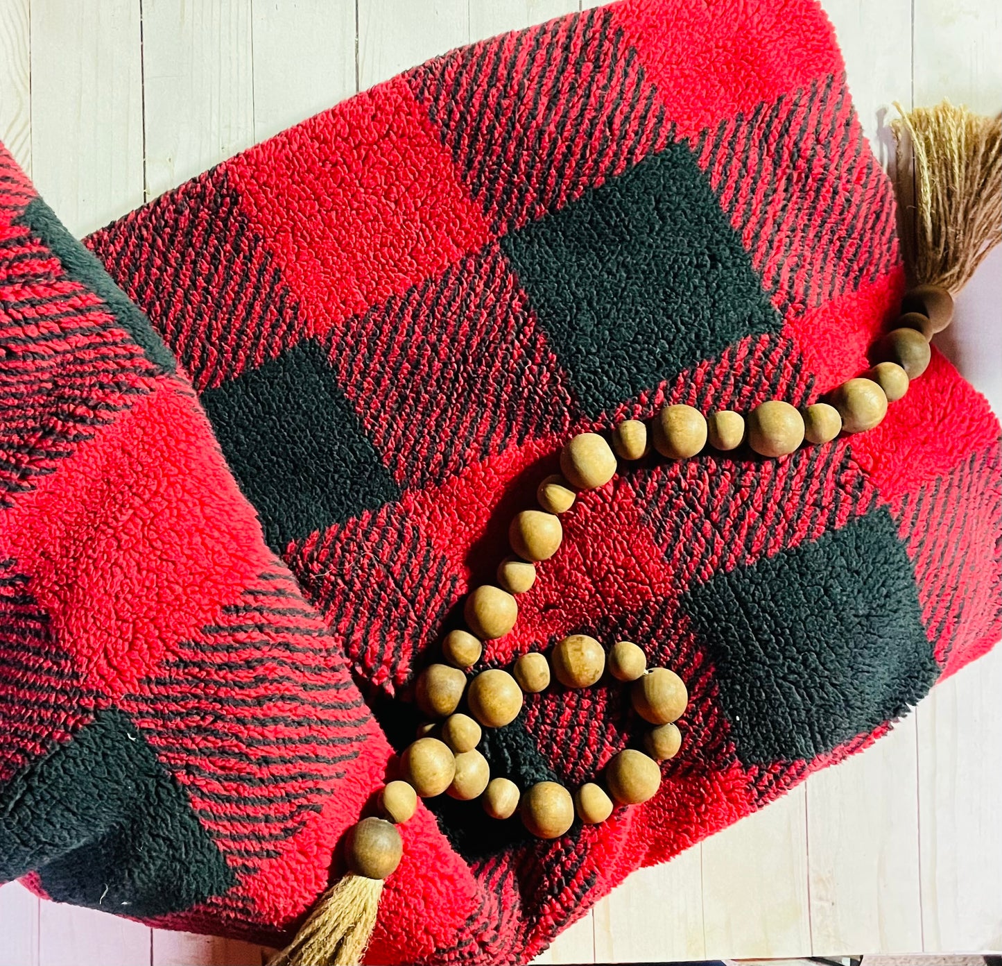 Buffalo plaid throw