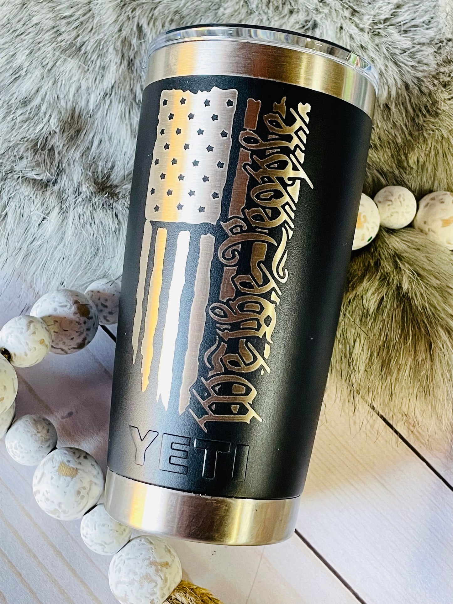Etched Distressed Flag