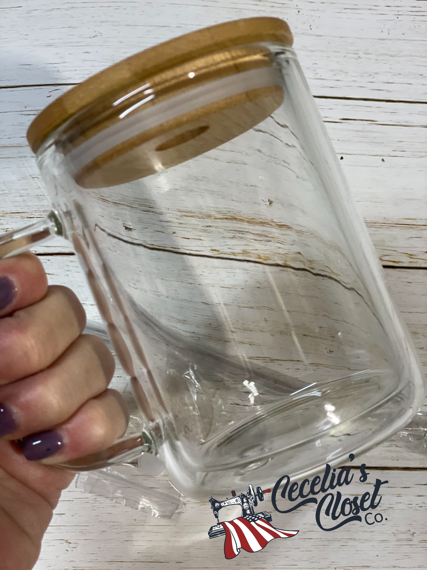 15 oz glitter globe mug