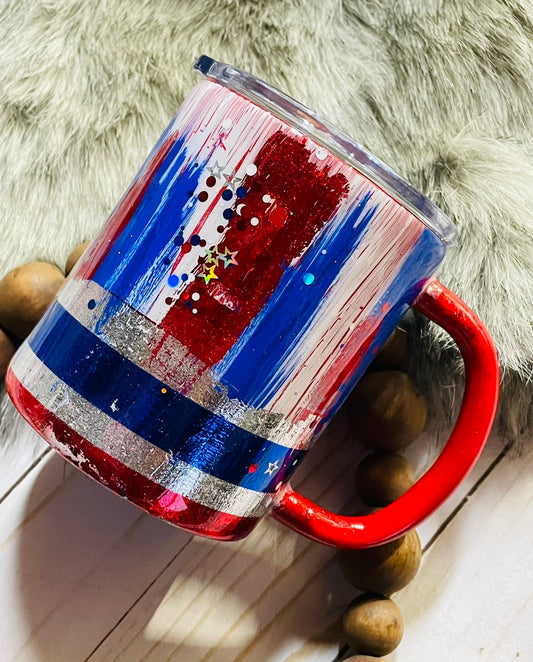 Patriotic camper mug