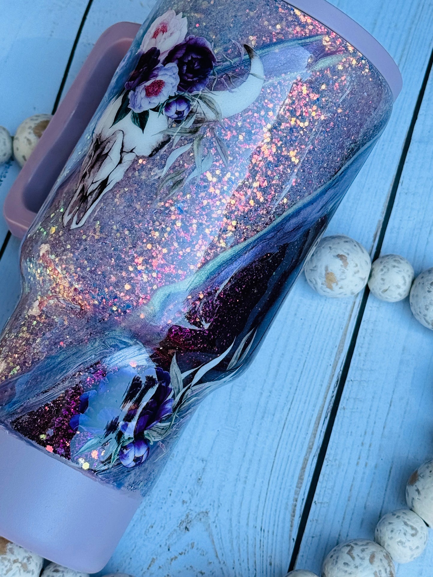Simple Modern boho Lilac tumbler