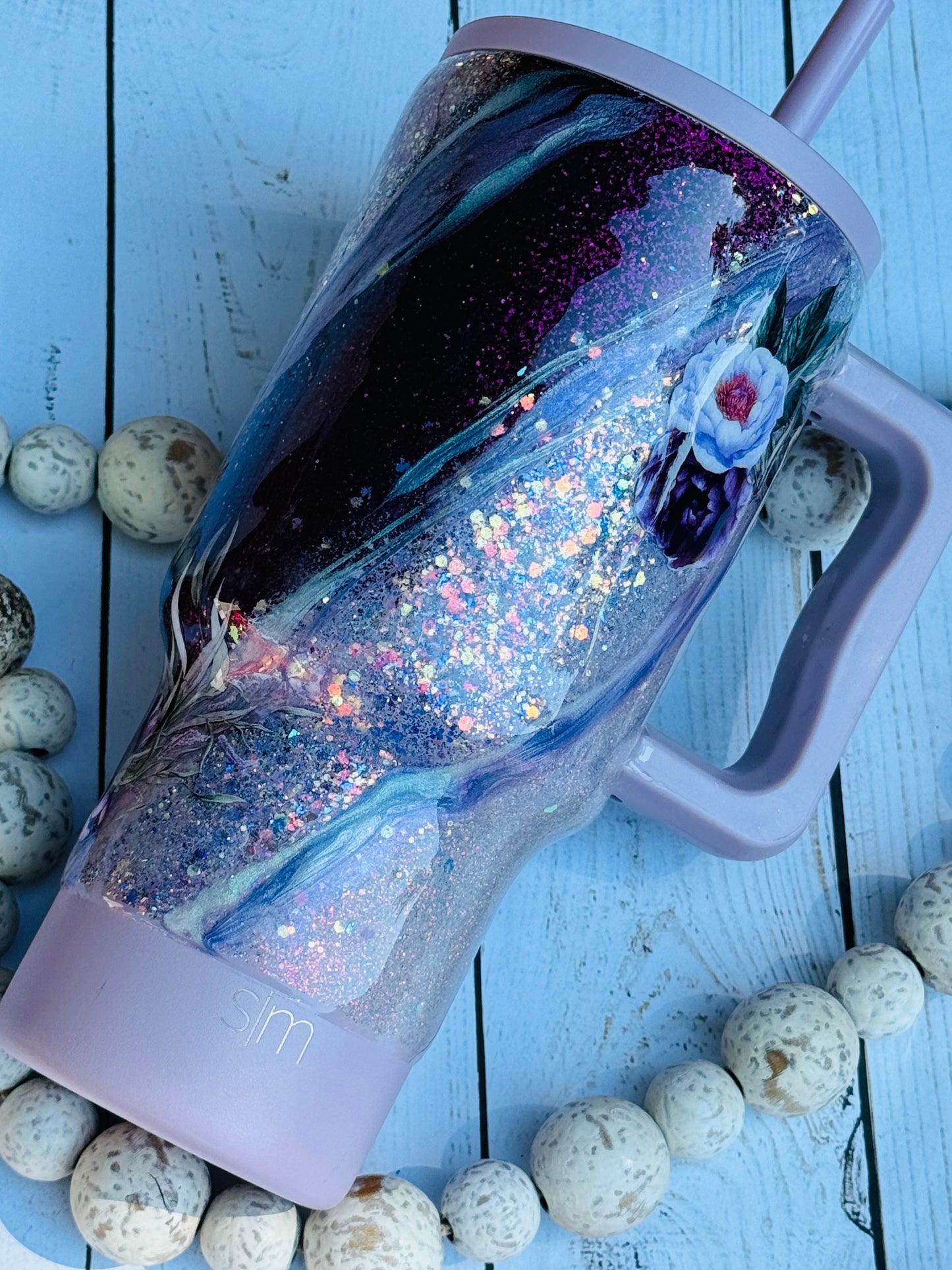Simple Modern boho Lilac tumbler