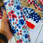 Patriotic Floral Tumbler
