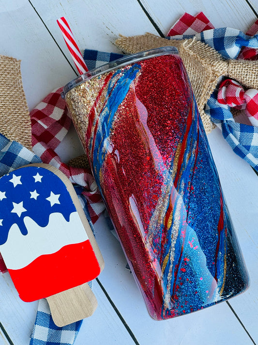 Vintage Patriotic swirl