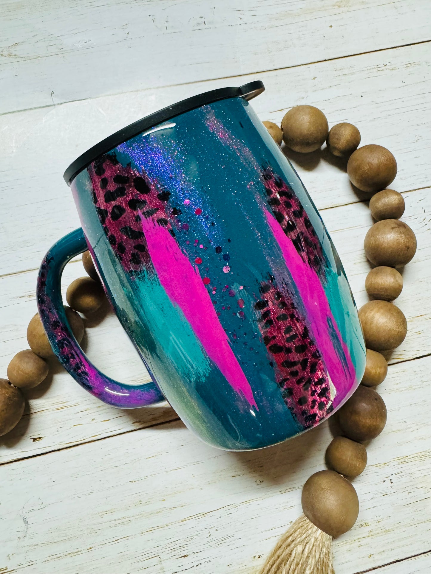 Grunge Teal mug