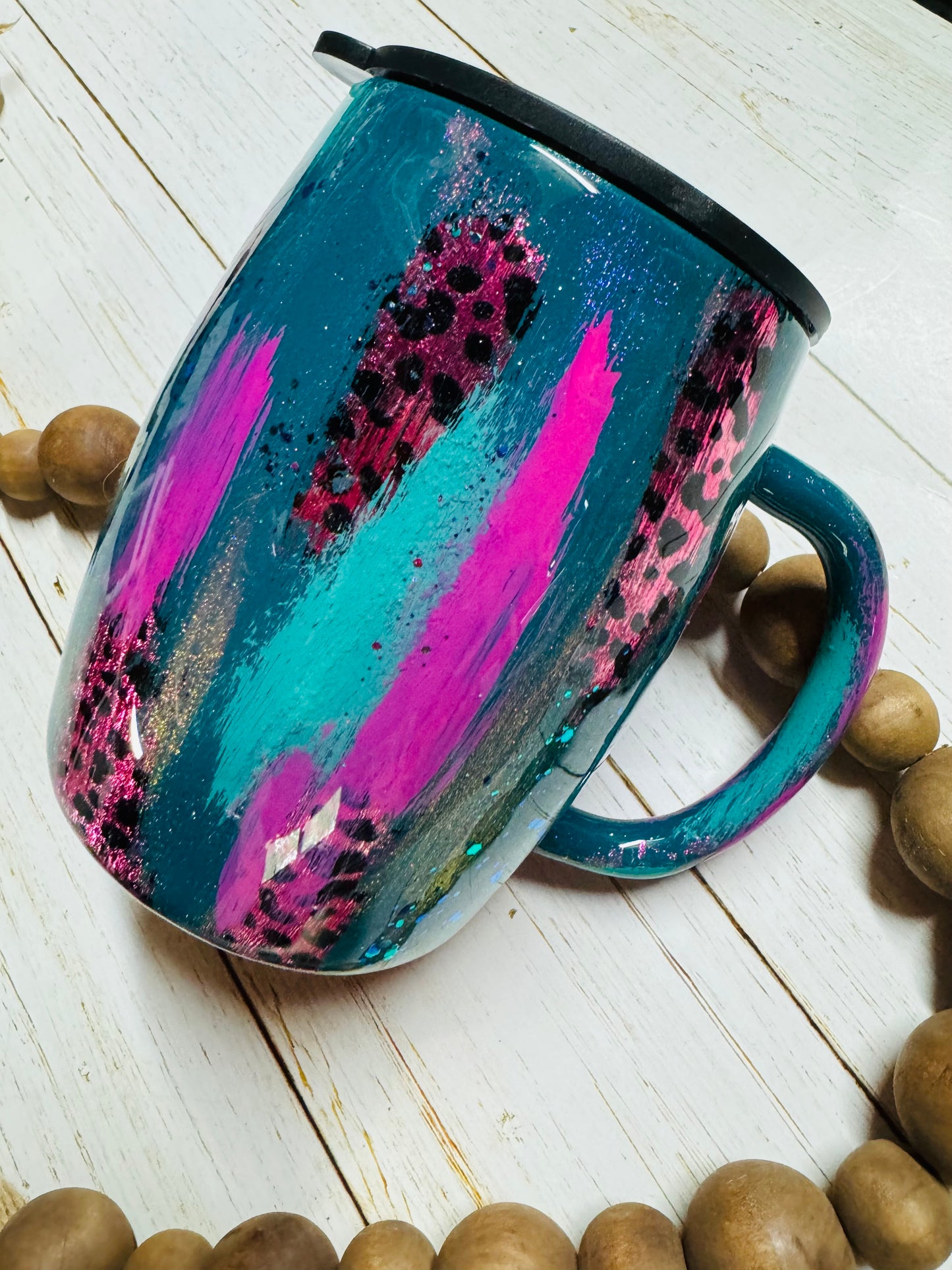 Grunge Teal mug