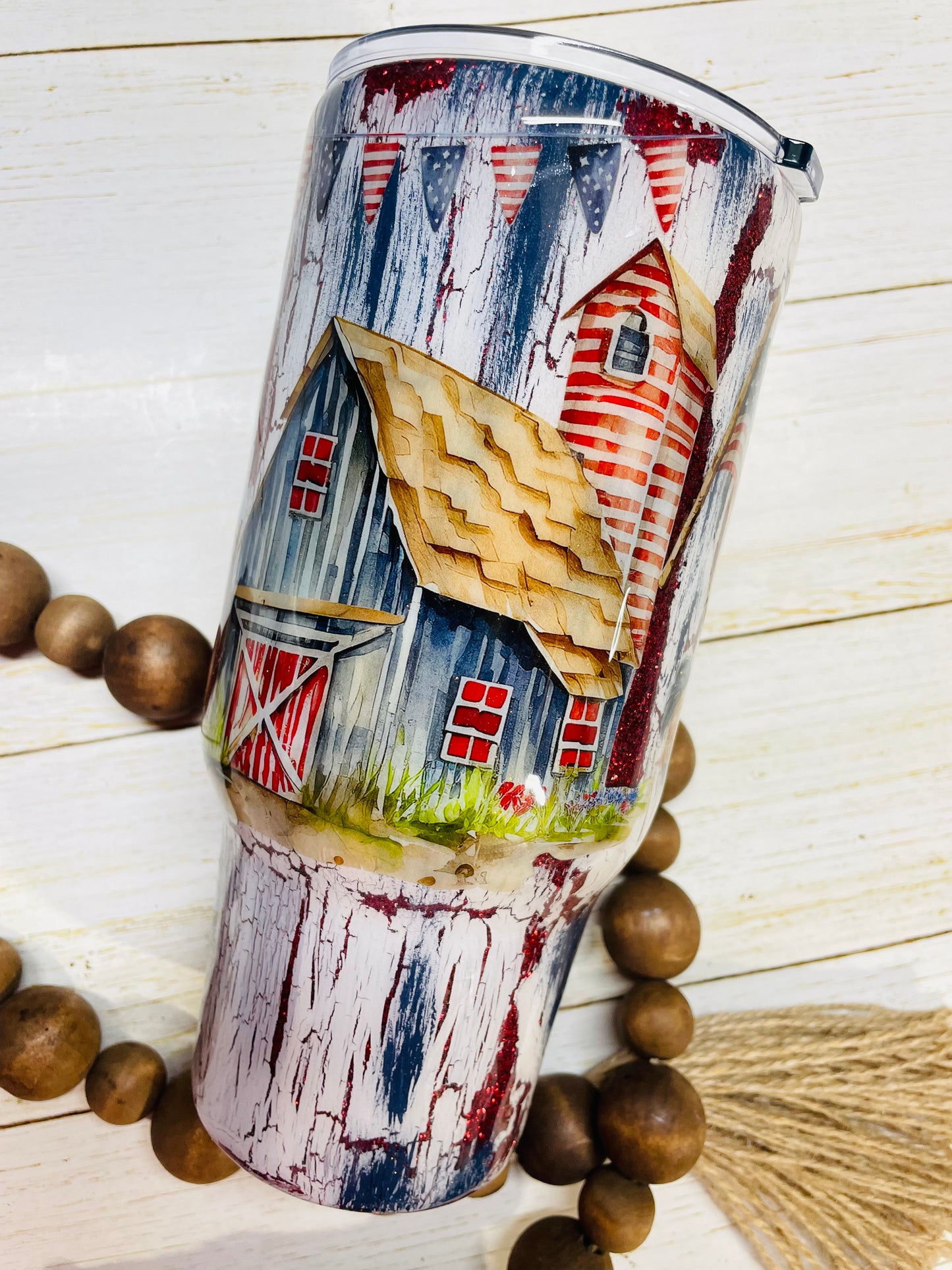 Farmhouse Crackle Tumbler