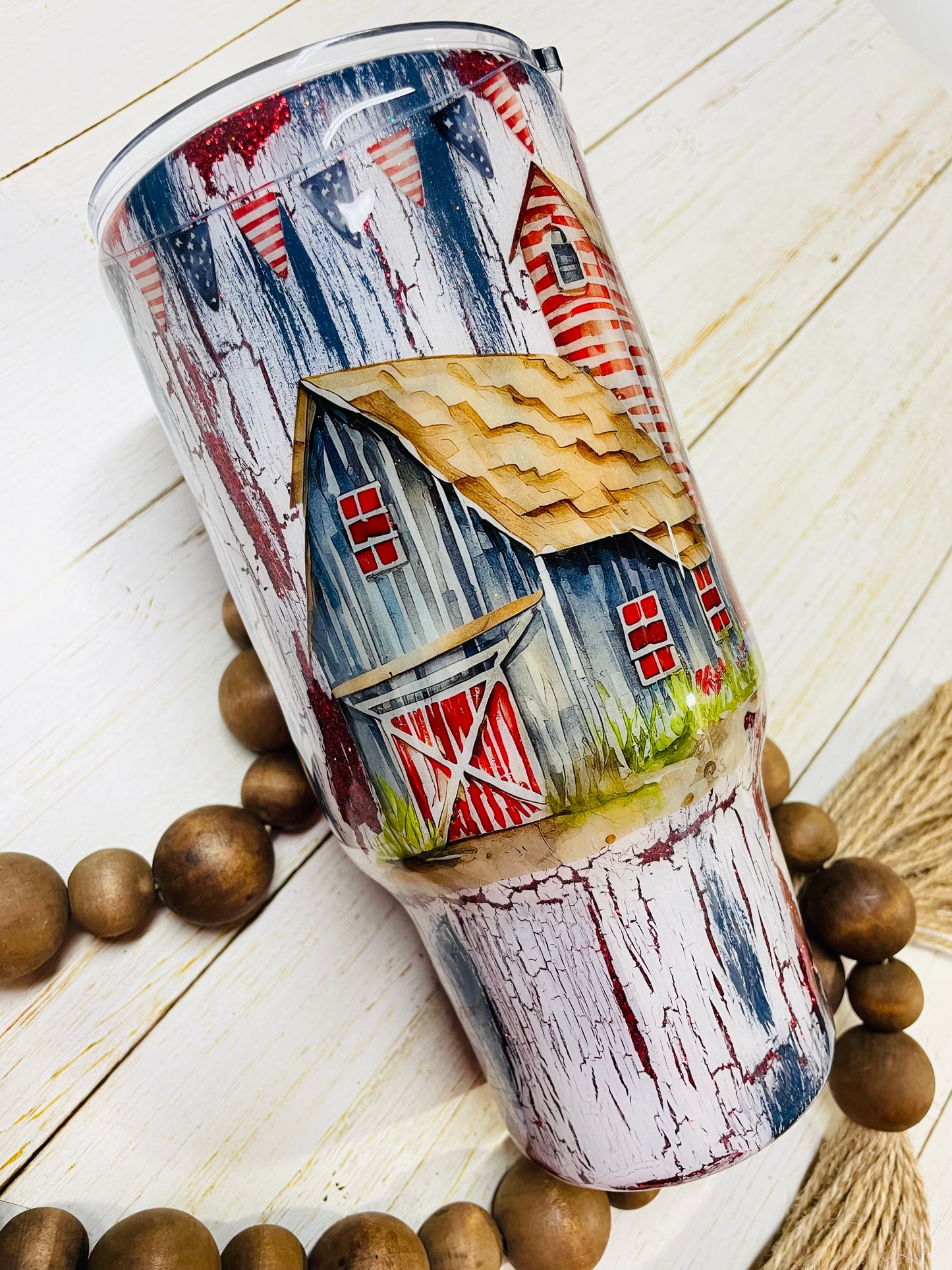 Farmhouse Crackle Tumbler