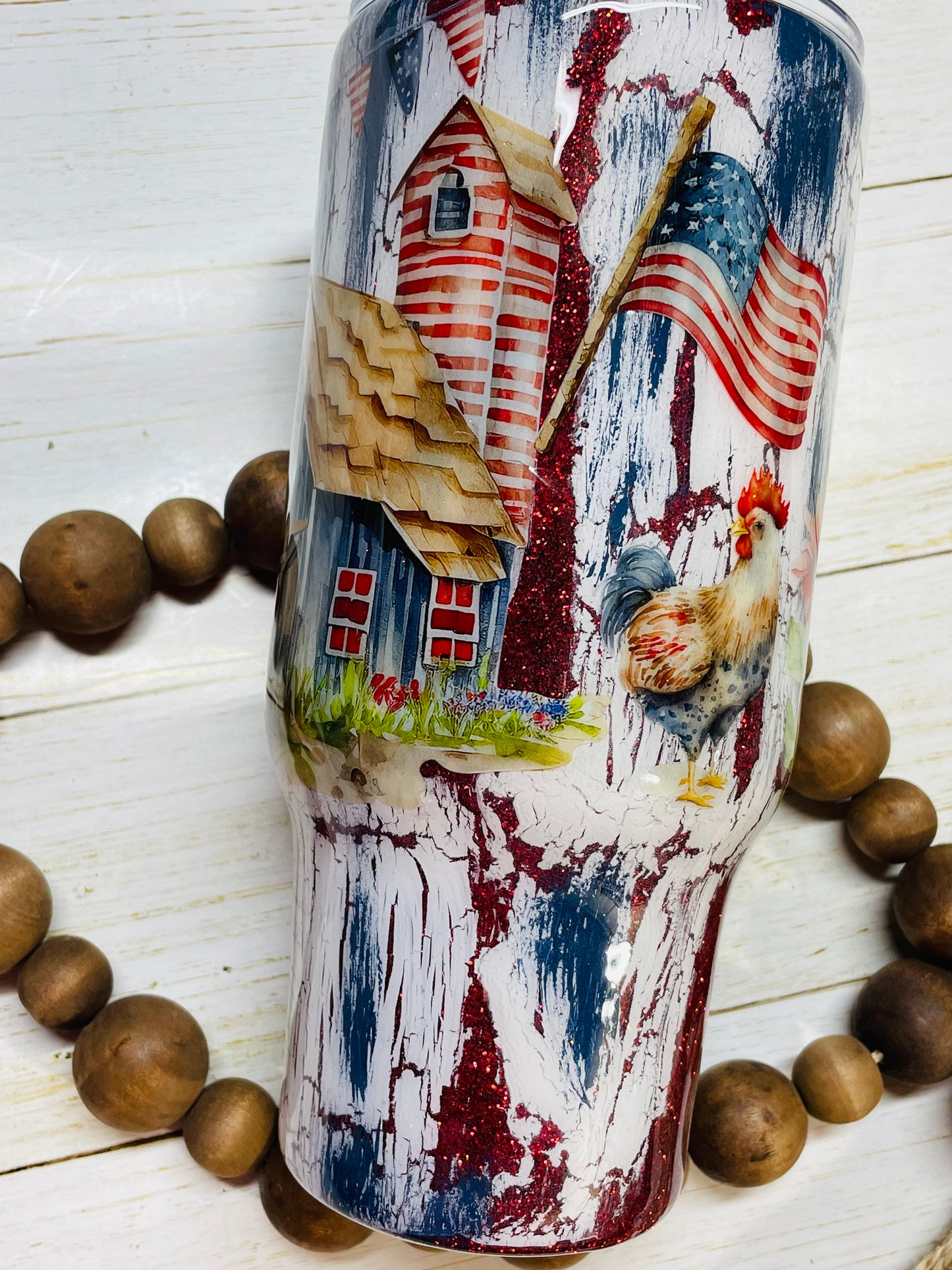 Farmhouse Crackle Tumbler