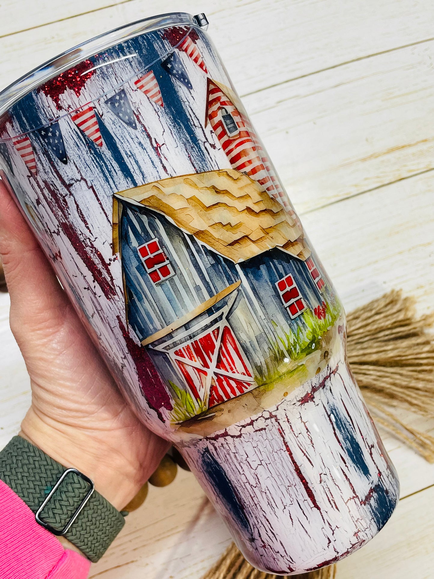 Farmhouse Crackle Tumbler