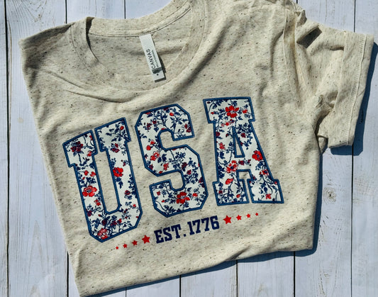 Speckled USA T