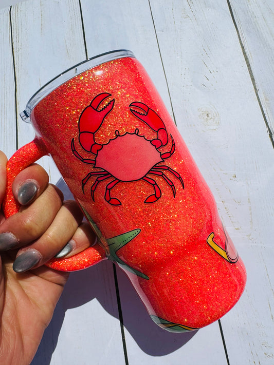 Beachy travel mug