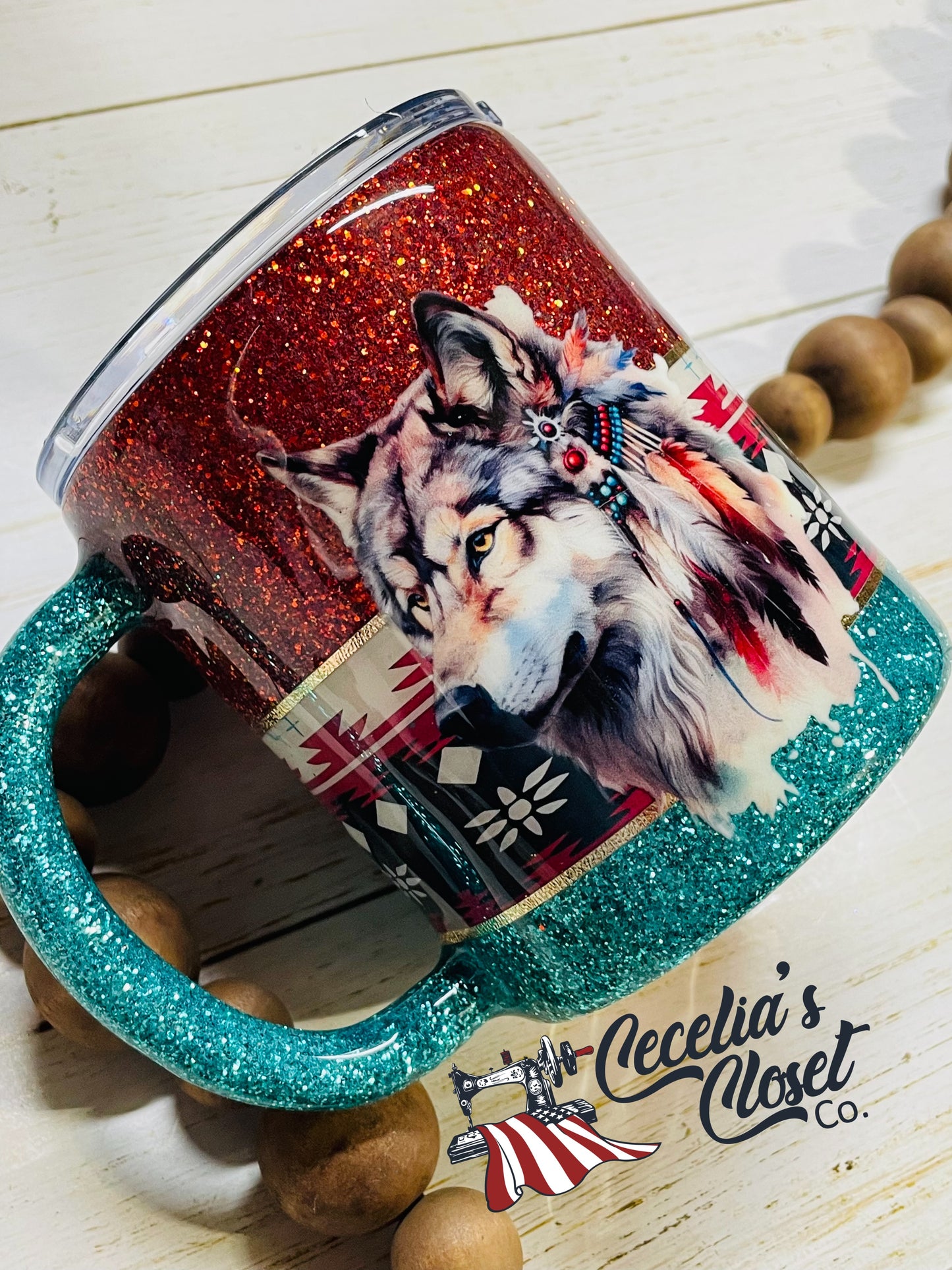 Aztec Wolf mug