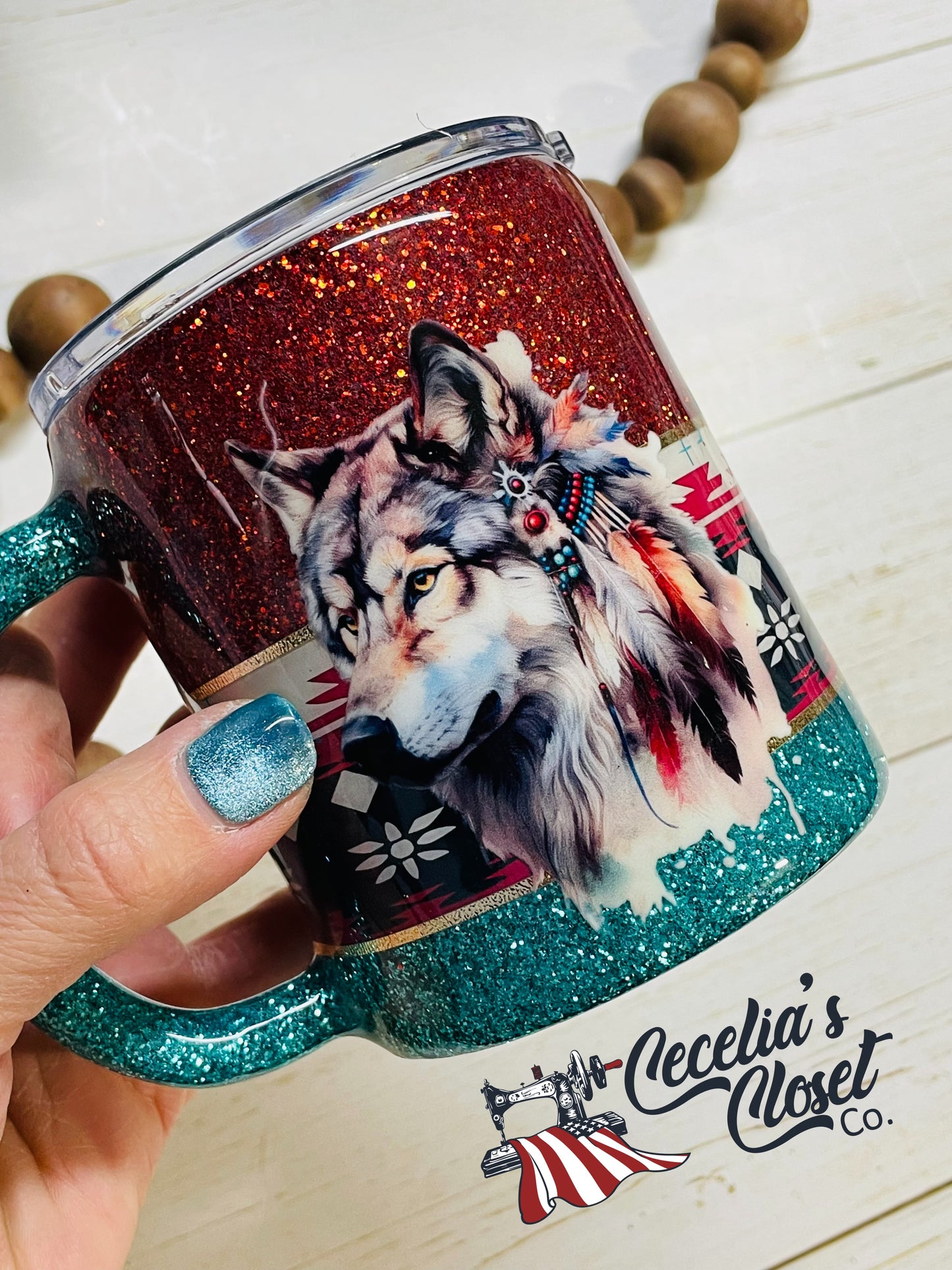 Aztec Wolf mug