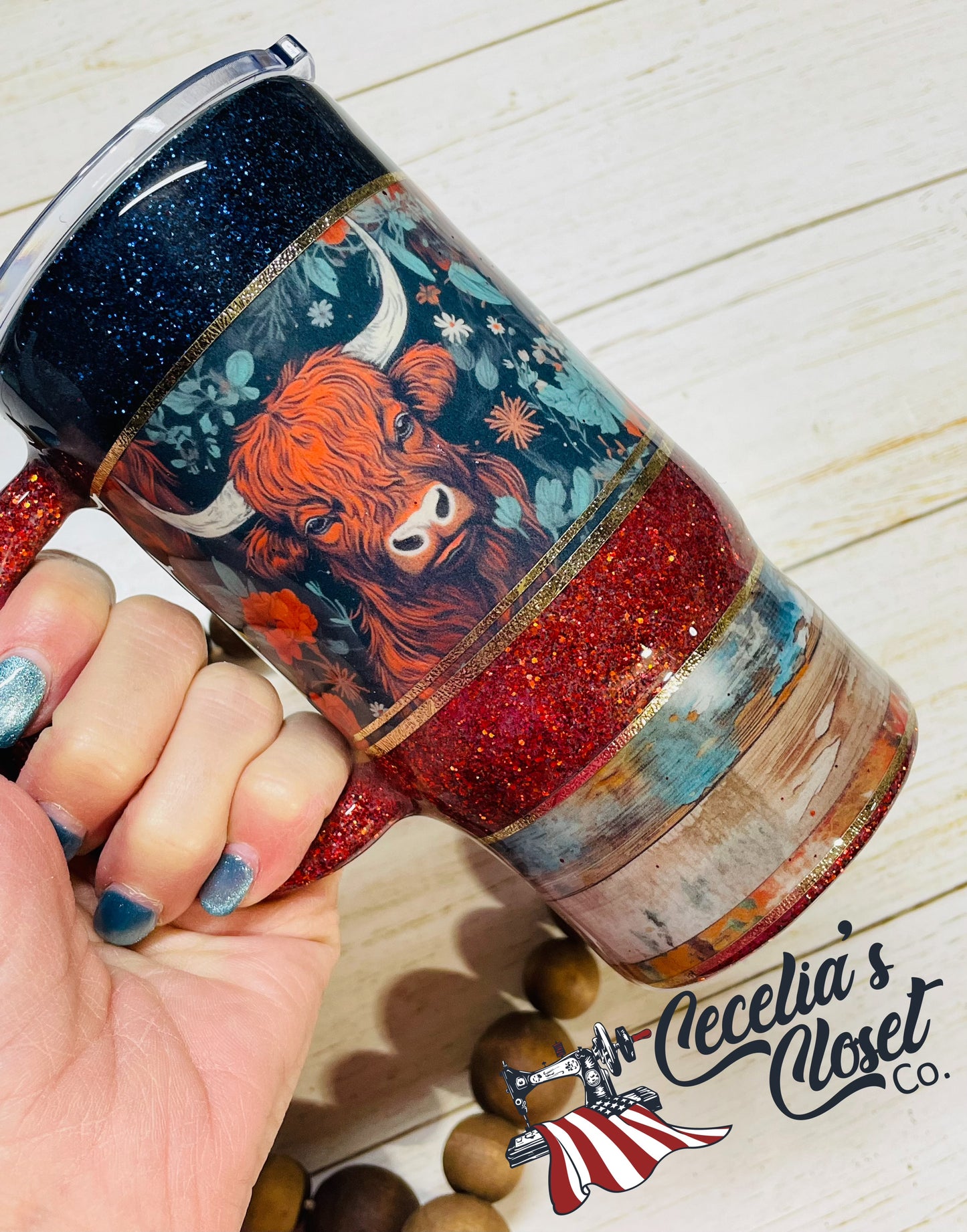 Shiplap Cow mug