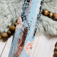French Blue Floral Patina