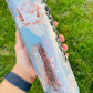 French Blue Floral Patina